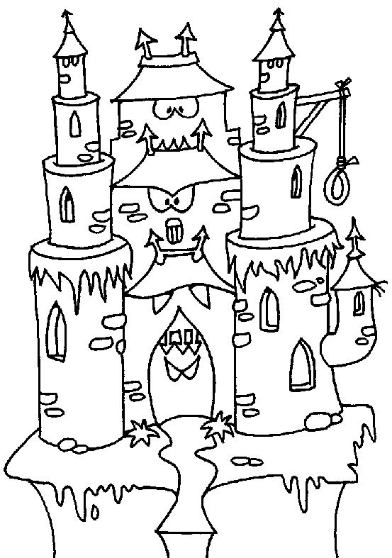 Plansa de colorat cu Halloween 62 122
